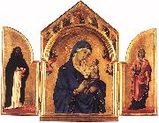 Duccio di Buoninsegna Triptych dfg oil on canvas